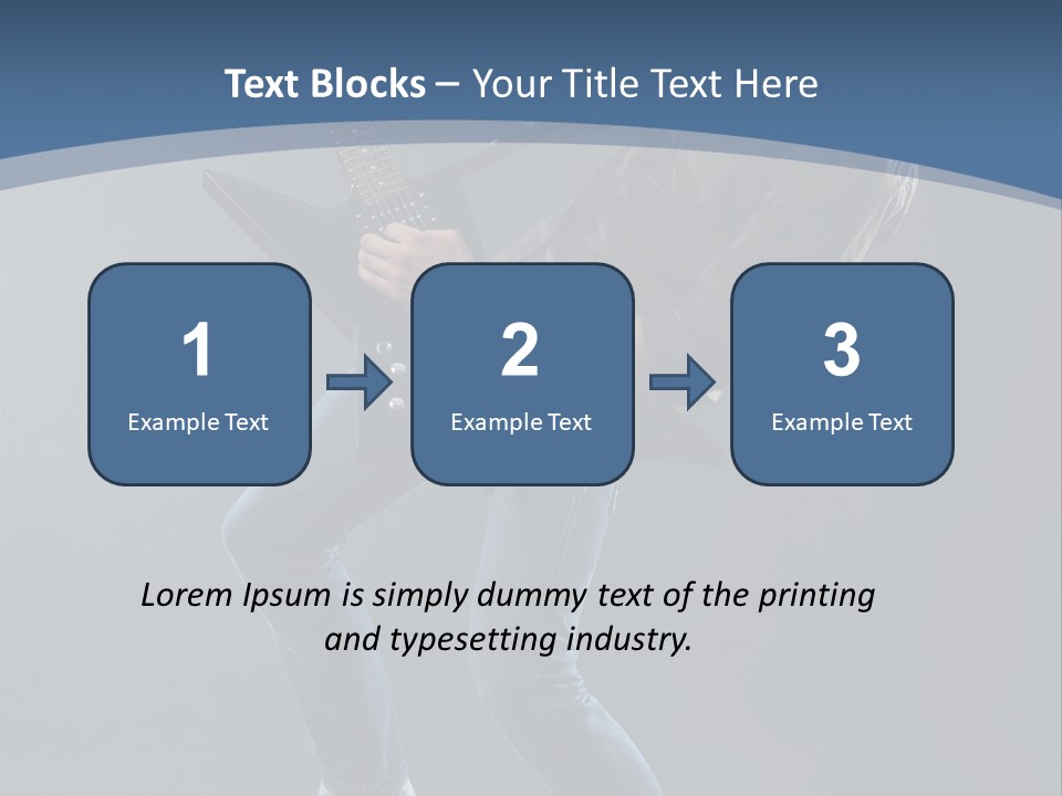 Black Guitarist PowerPoint Template