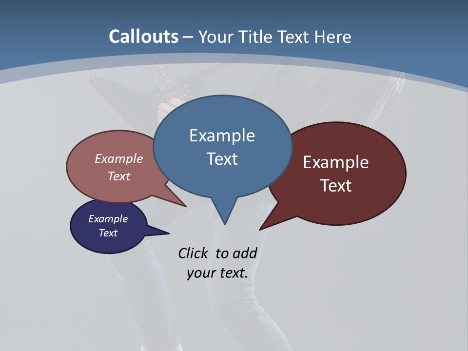 Black Guitarist PowerPoint Template