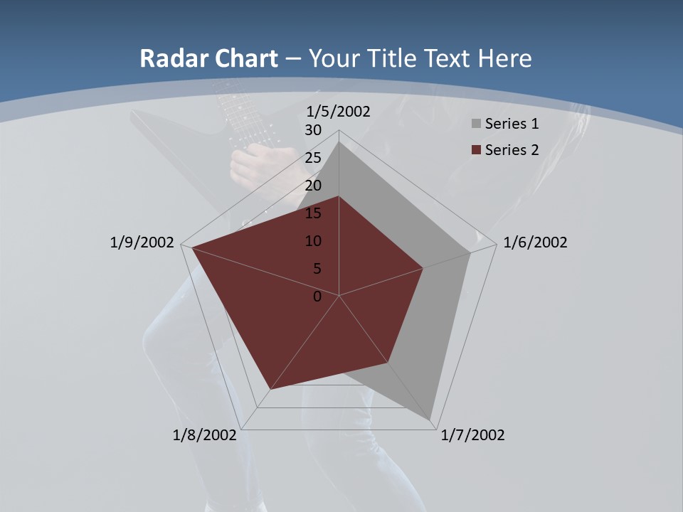 Black Guitarist PowerPoint Template