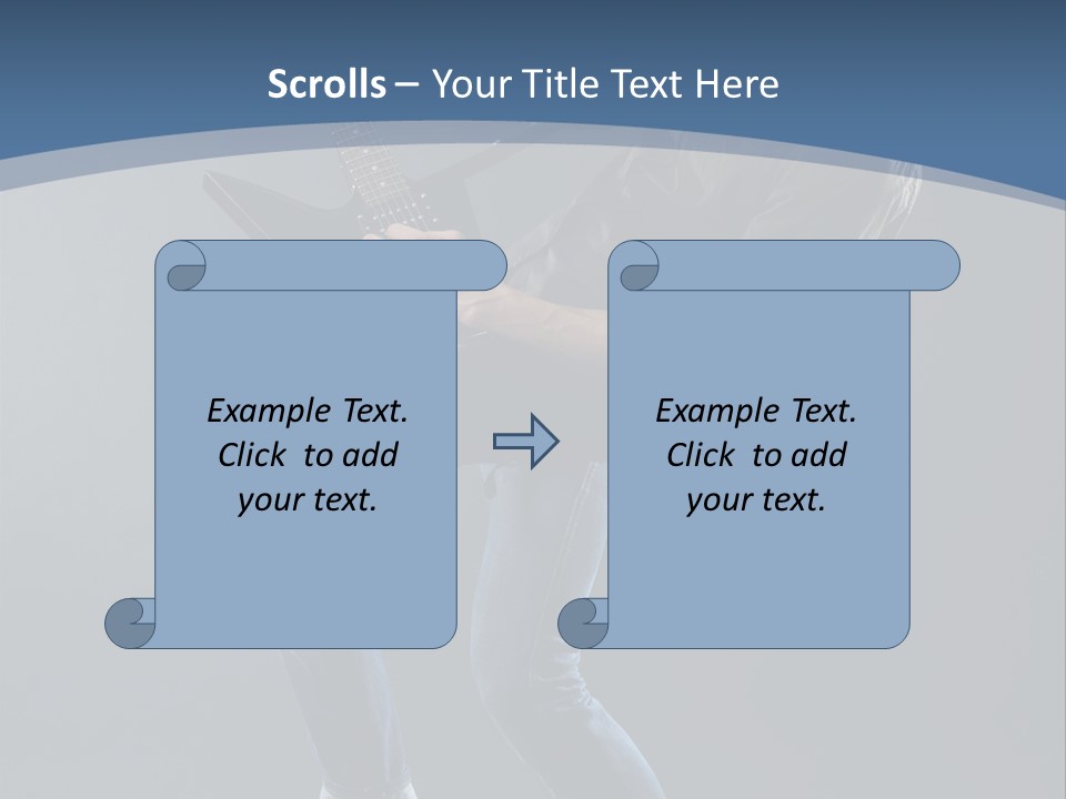 Black Guitarist PowerPoint Template