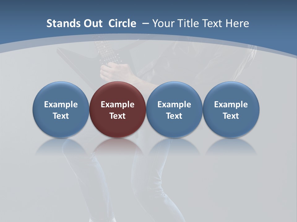 Black Guitarist PowerPoint Template