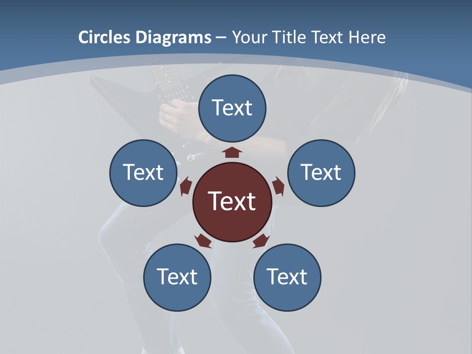 Black Guitarist PowerPoint Template