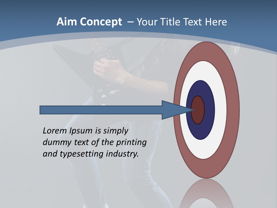 Black Guitarist PowerPoint Template