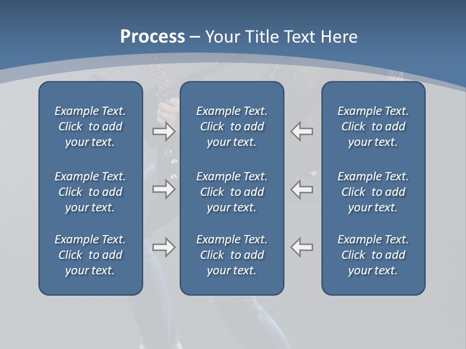 Black Guitarist PowerPoint Template