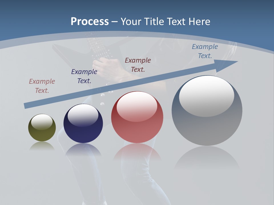 Black Guitarist PowerPoint Template