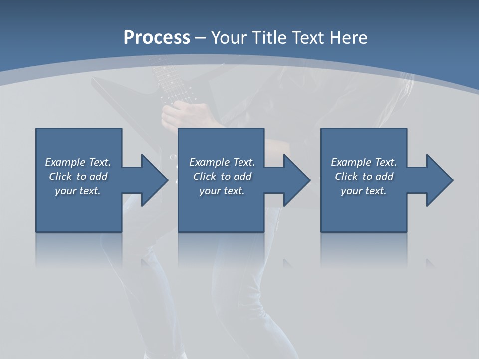 Black Guitarist PowerPoint Template