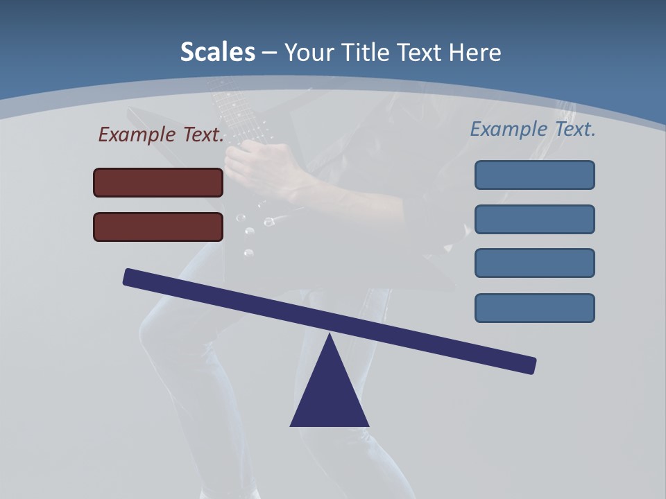 Black Guitarist PowerPoint Template