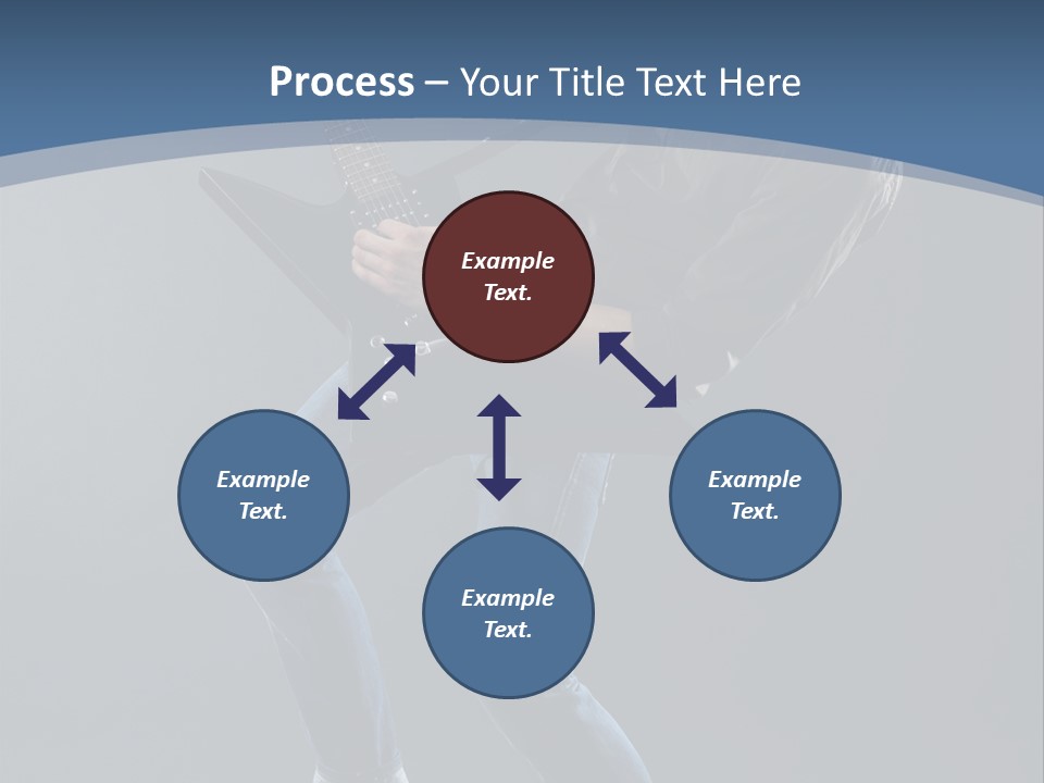 Black Guitarist PowerPoint Template
