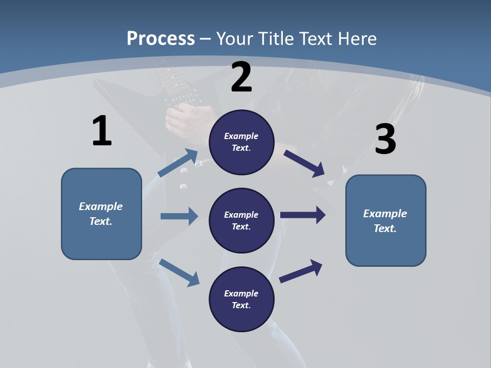 Black Guitarist PowerPoint Template