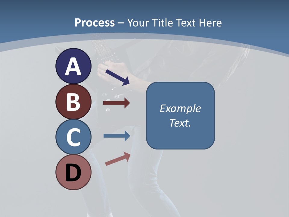 Black Guitarist PowerPoint Template