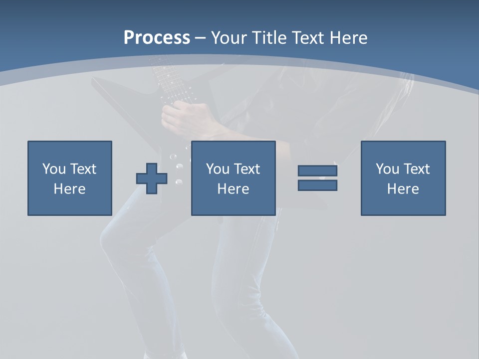 Black Guitarist PowerPoint Template