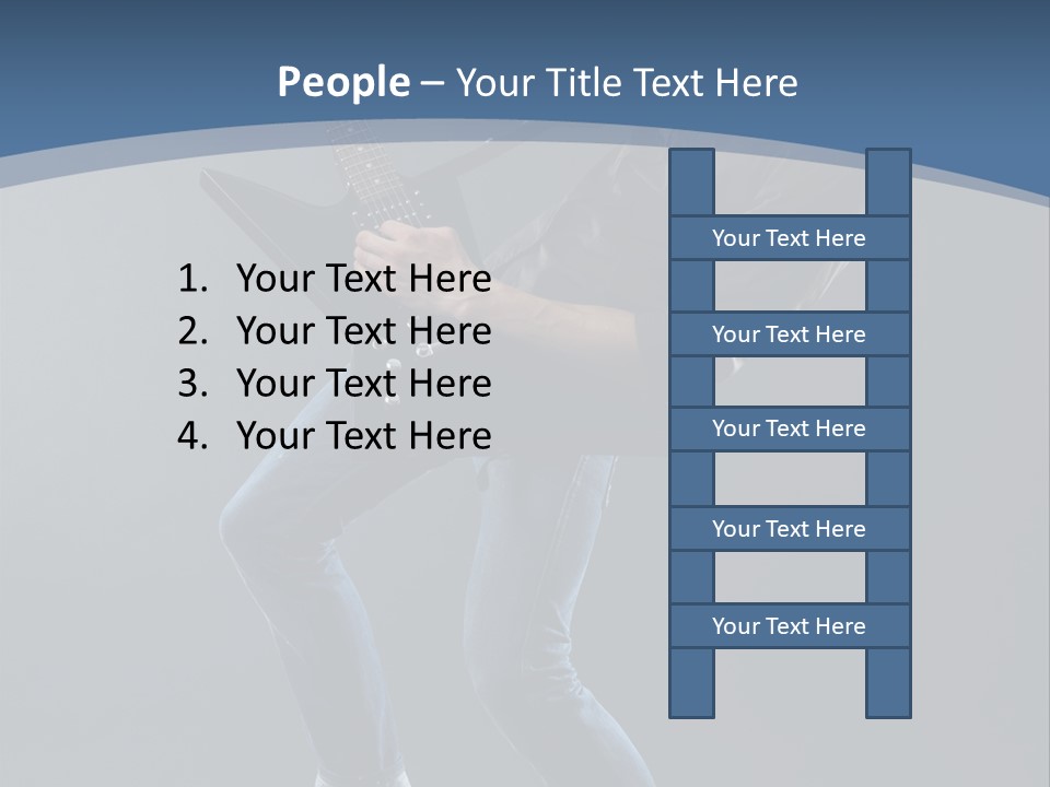 Black Guitarist PowerPoint Template