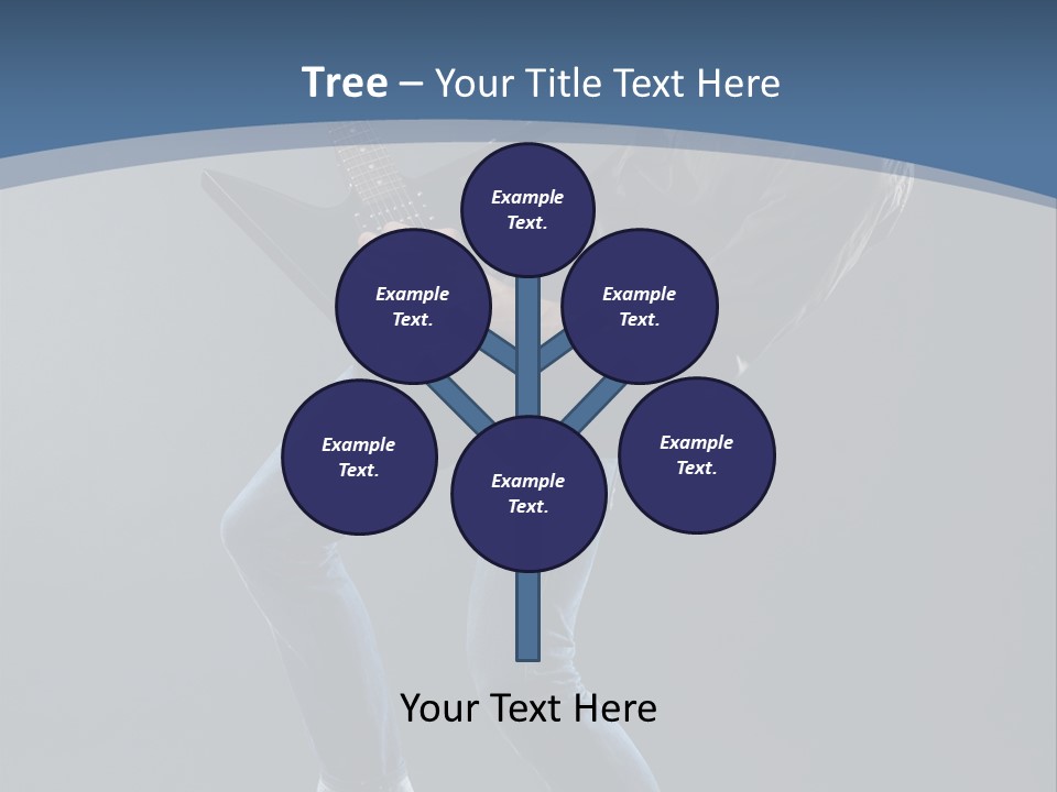 Black Guitarist PowerPoint Template