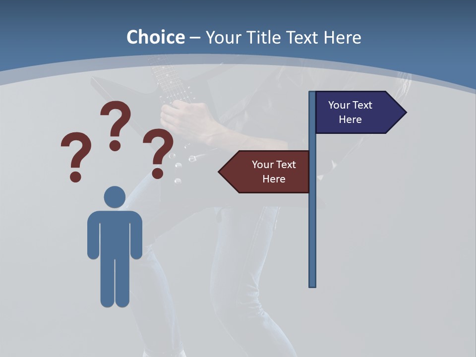 Black Guitarist PowerPoint Template