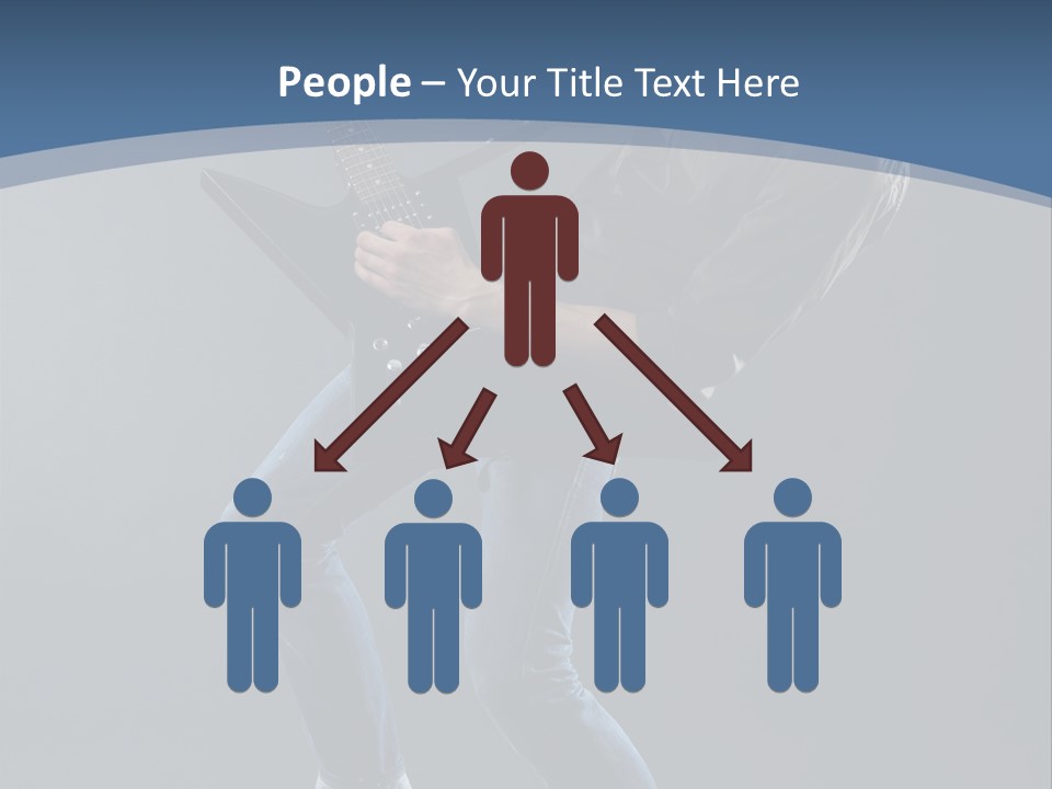 Black Guitarist PowerPoint Template