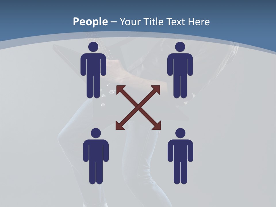 Black Guitarist PowerPoint Template