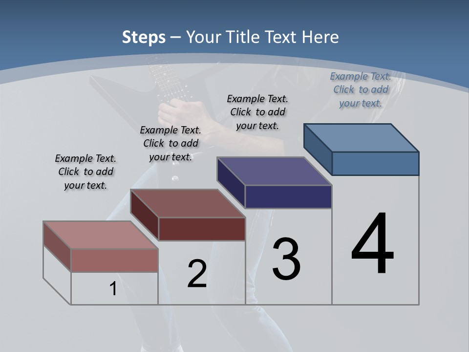 Black Guitarist PowerPoint Template