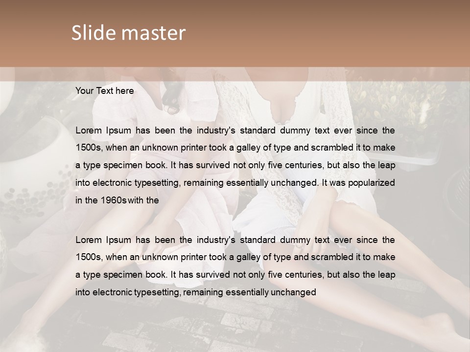 Dreaming In Paradise PowerPoint Template