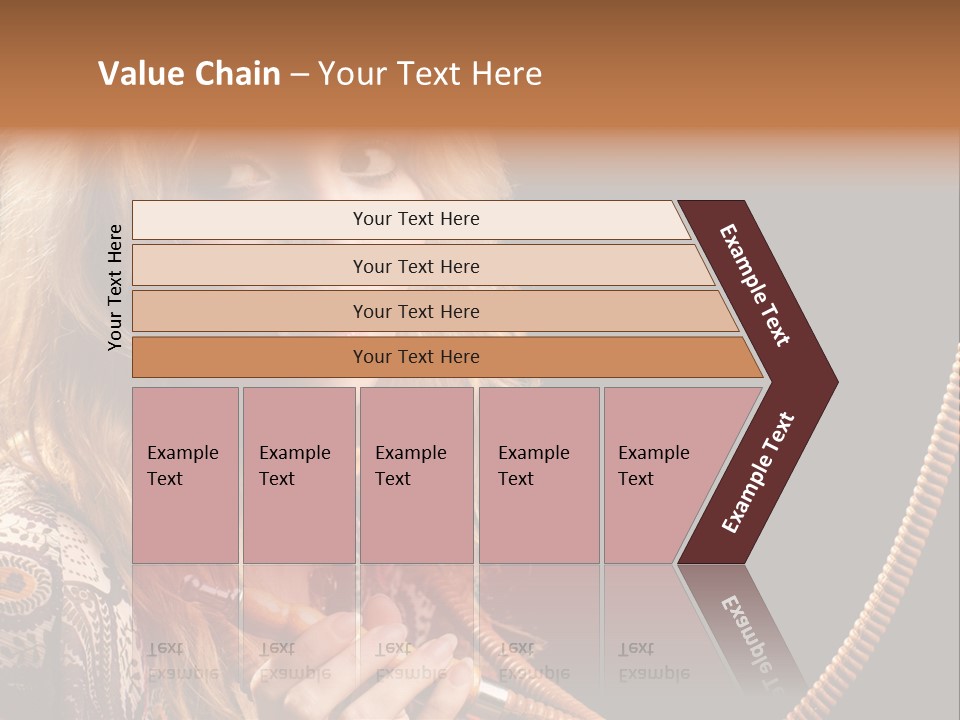 Hookah Smoking Girls PowerPoint Template