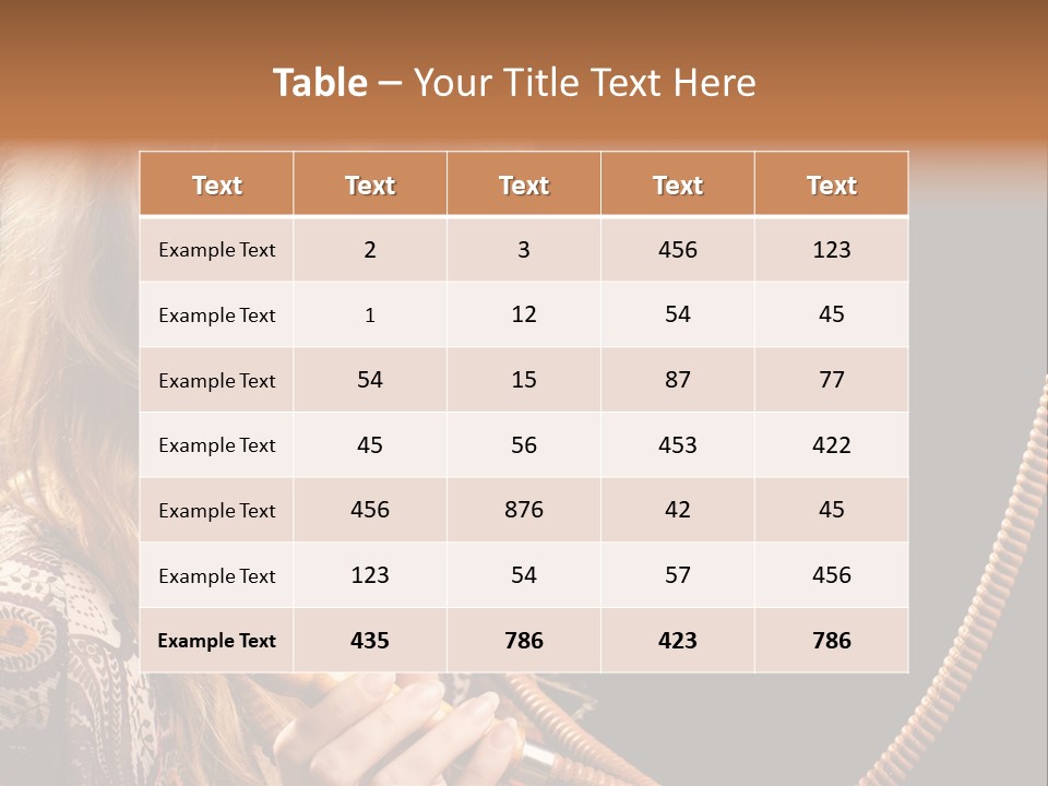 Hookah Smoking Girls PowerPoint Template