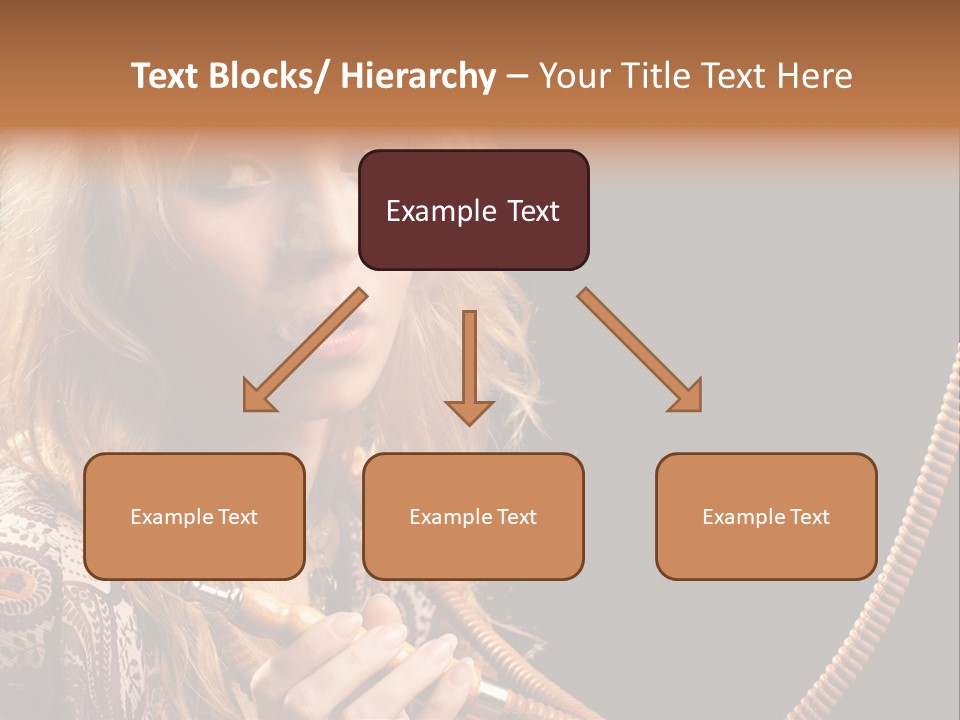 Hookah Smoking Girls PowerPoint Template