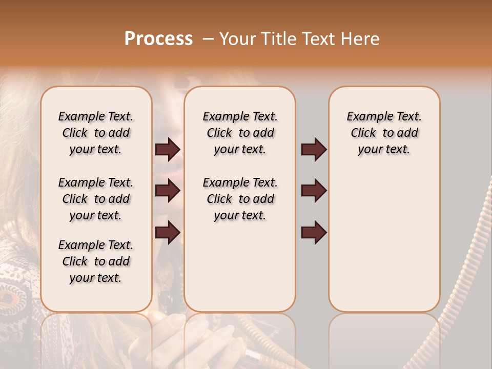 Hookah Smoking Girls PowerPoint Template