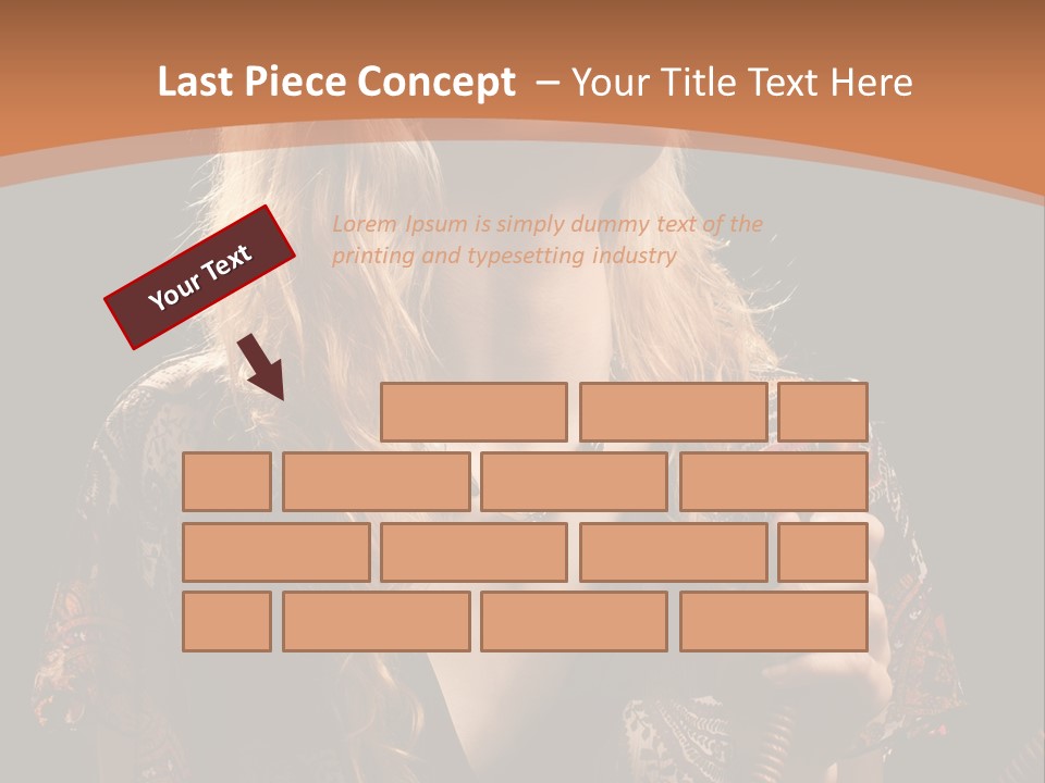 Person Hookah One PowerPoint Template