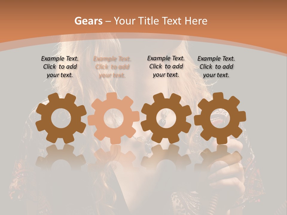 Person Hookah One PowerPoint Template