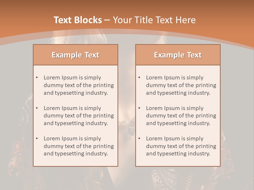 Person Hookah One PowerPoint Template