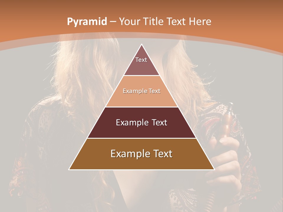 Person Hookah One PowerPoint Template