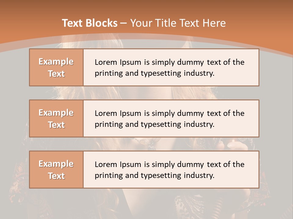 Person Hookah One PowerPoint Template