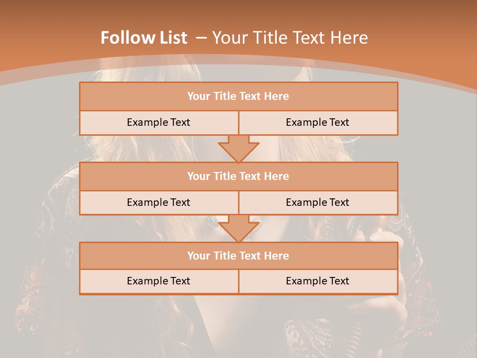 Person Hookah One PowerPoint Template