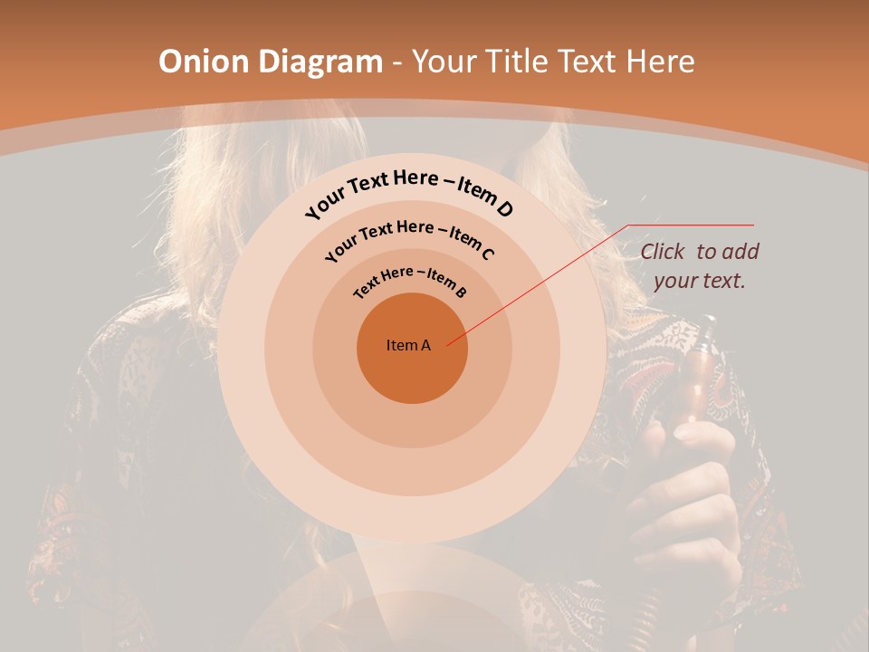 Person Hookah One PowerPoint Template