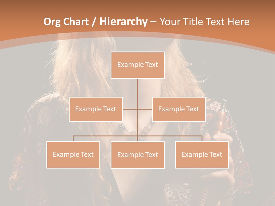 Person Hookah One PowerPoint Template