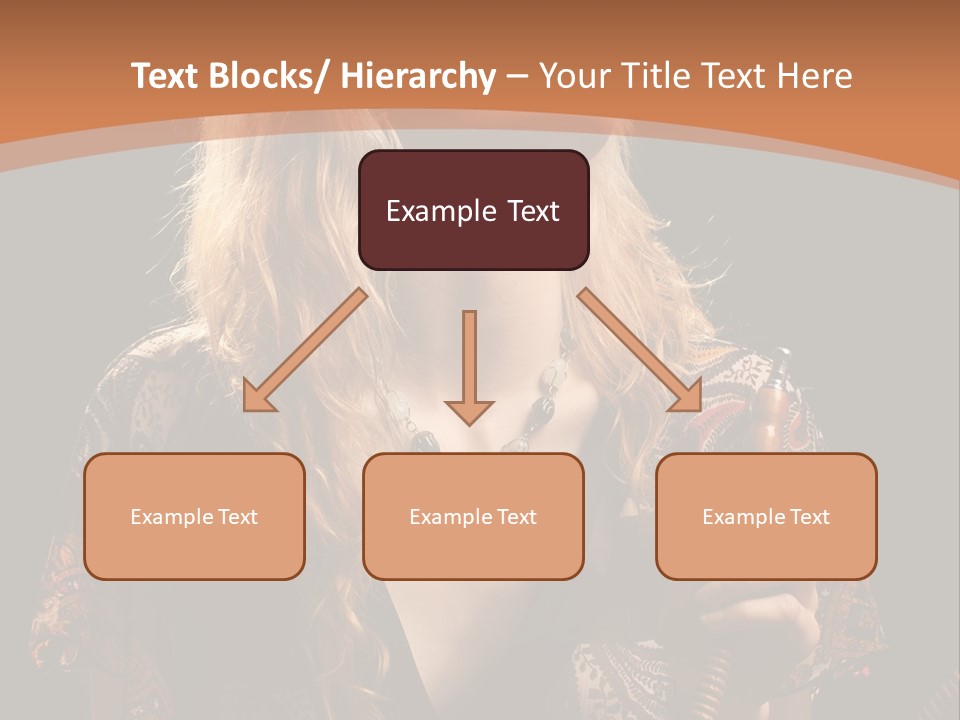 Person Hookah One PowerPoint Template