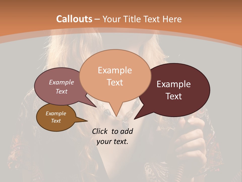 Person Hookah One PowerPoint Template