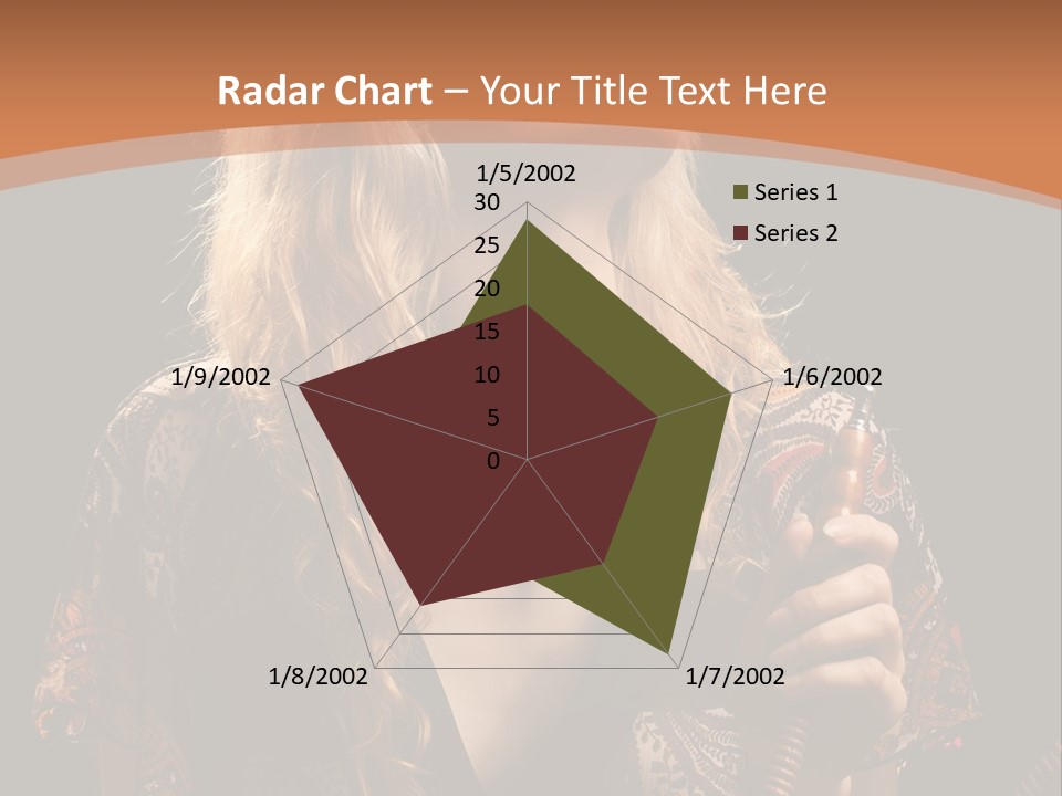 Person Hookah One PowerPoint Template