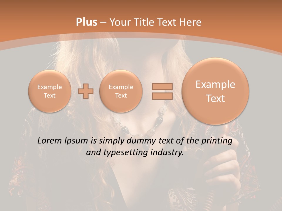 Person Hookah One PowerPoint Template