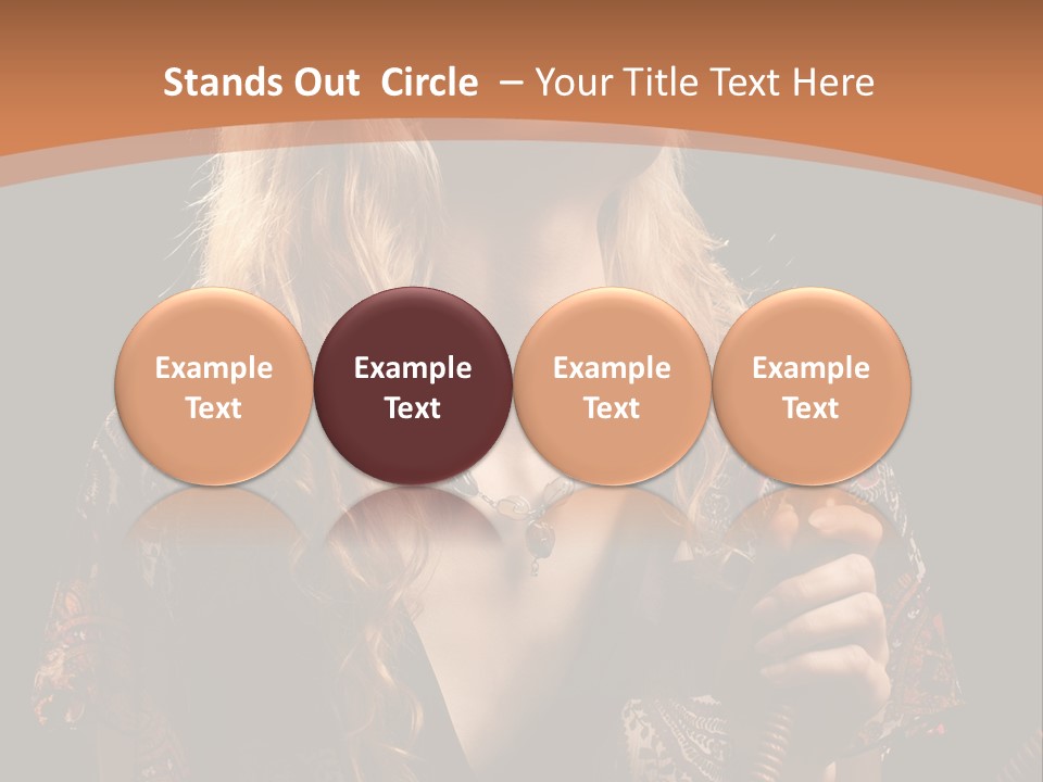 Person Hookah One PowerPoint Template