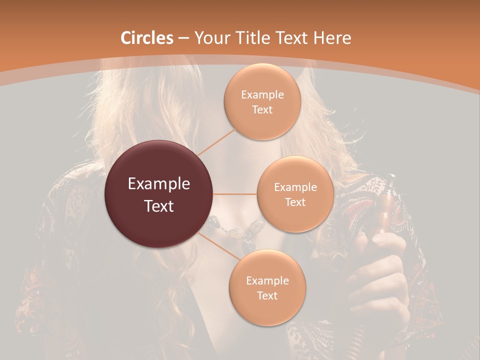 Person Hookah One PowerPoint Template