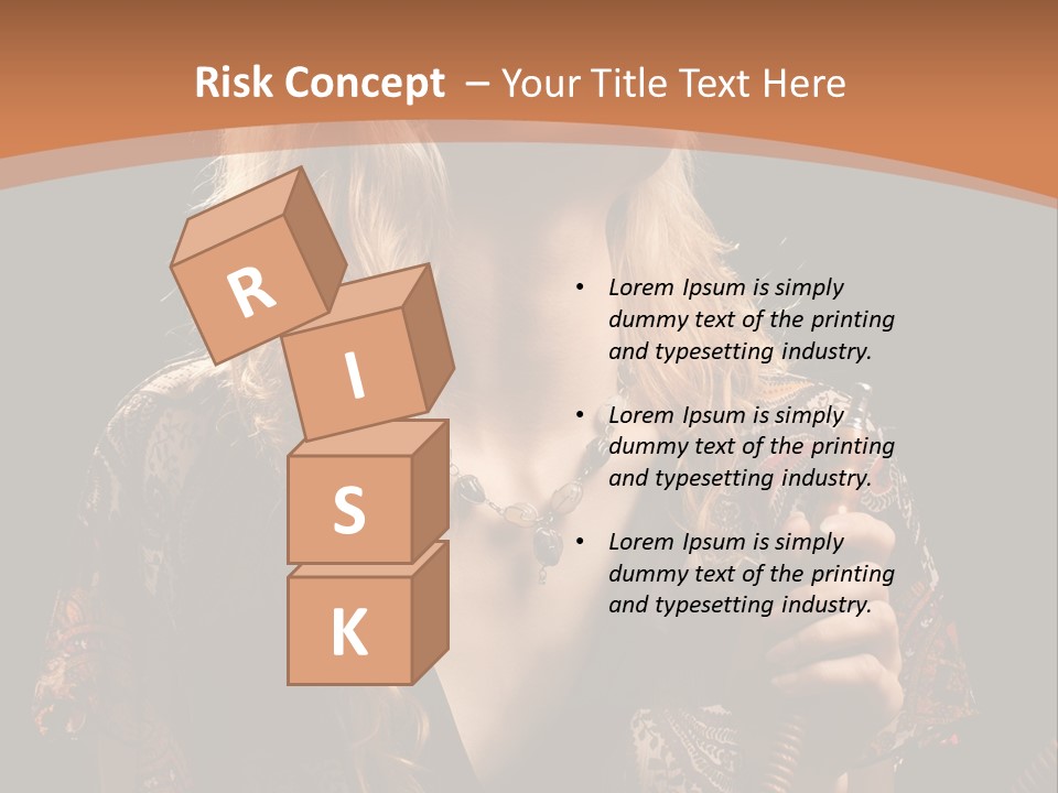 Person Hookah One PowerPoint Template