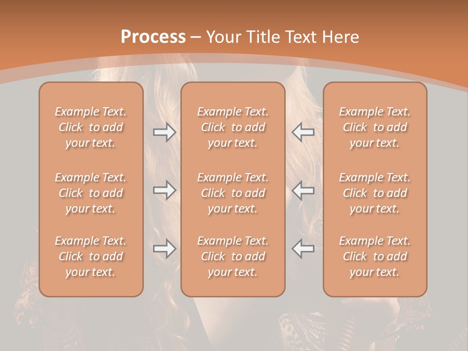 Person Hookah One PowerPoint Template