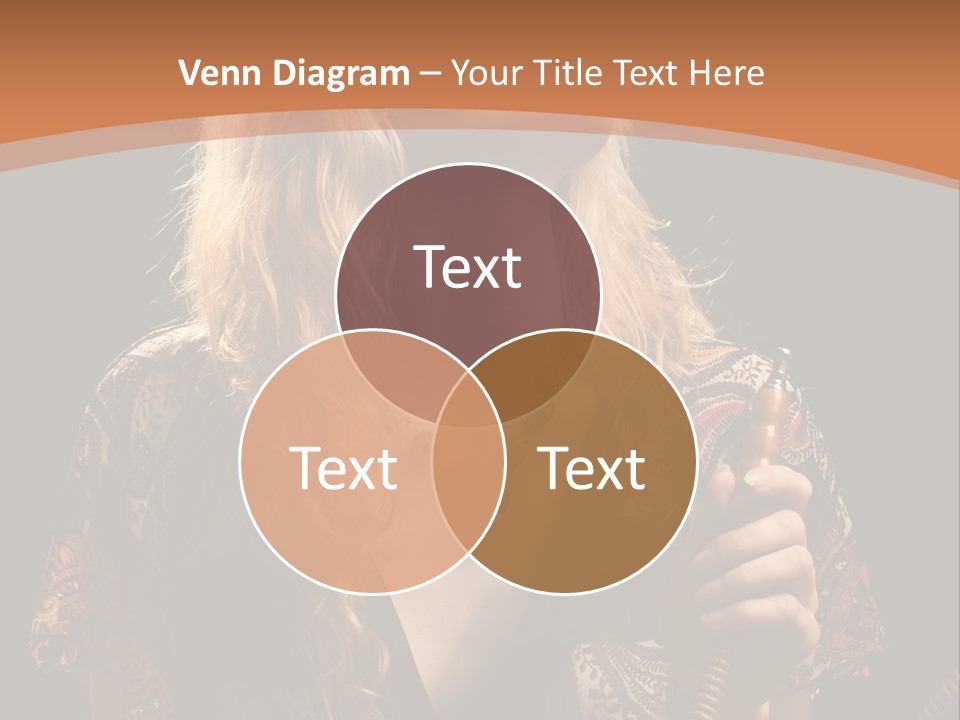 Person Hookah One PowerPoint Template