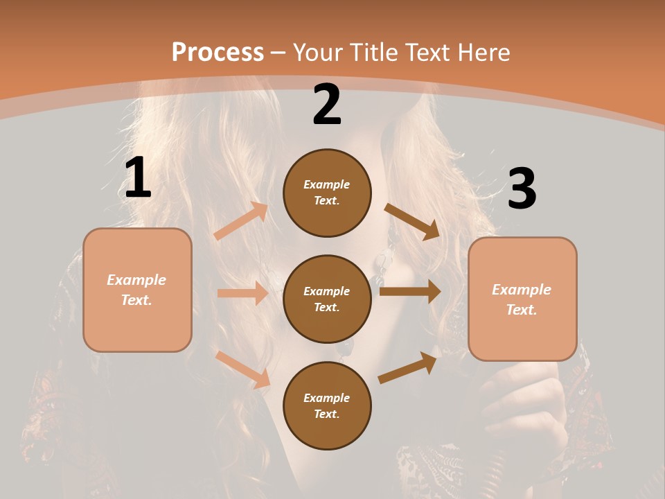 Person Hookah One PowerPoint Template