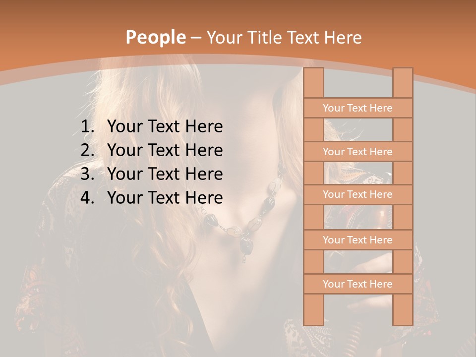 Person Hookah One PowerPoint Template