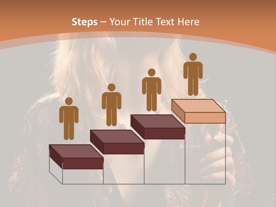 Person Hookah One PowerPoint Template