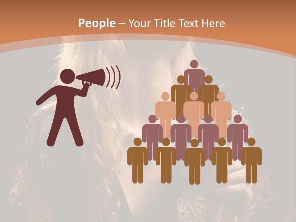 Person Hookah One PowerPoint Template