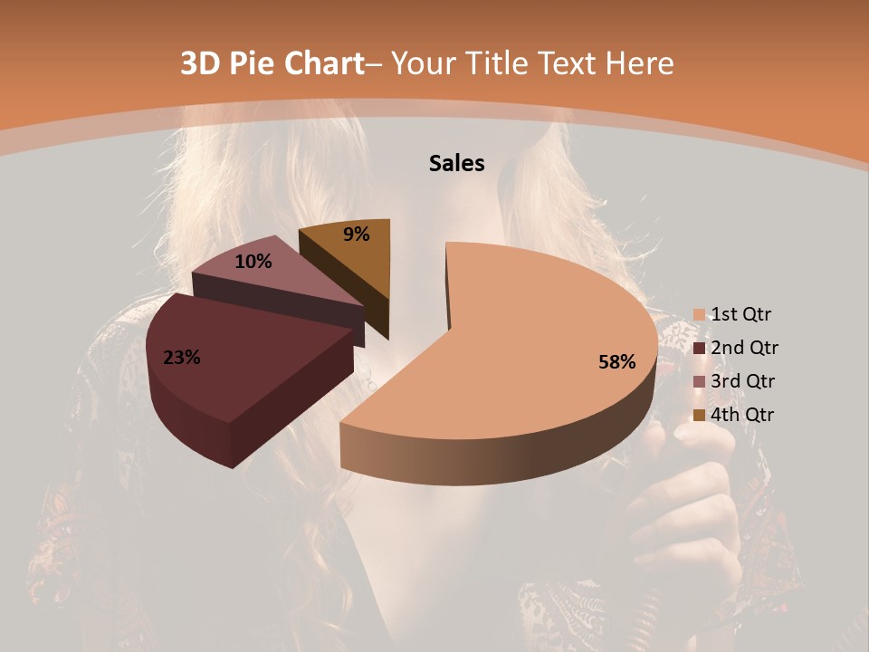 Person Hookah One PowerPoint Template