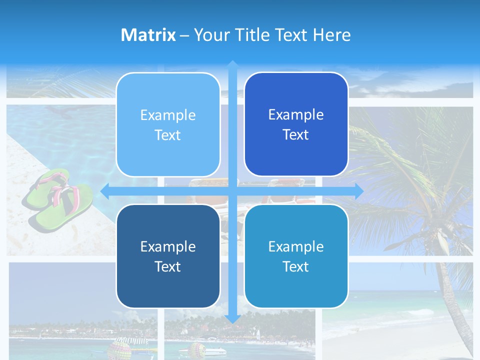 Slipper Feet Beachfront PowerPoint Template