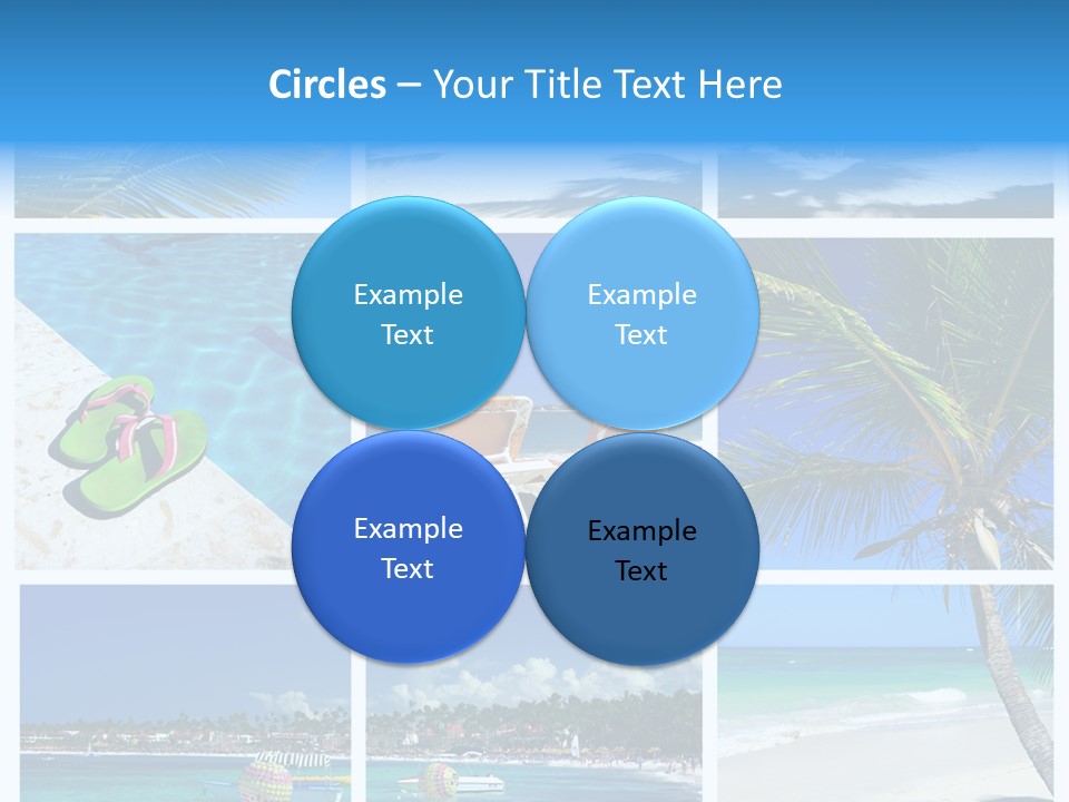 Slipper Feet Beachfront PowerPoint Template